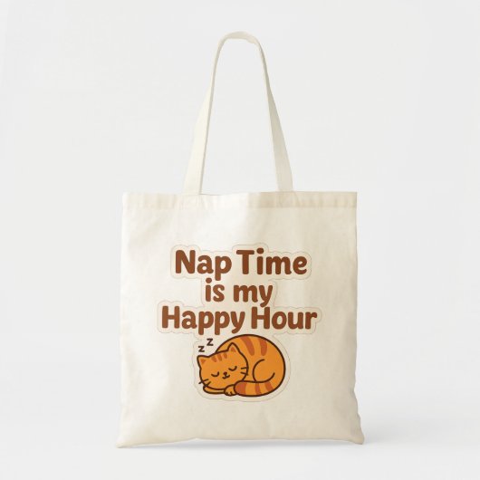 Happy Hour dutje – knuffel kat tas (Voorkant)