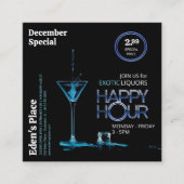 Happy Hour Flyer visitekaartje (Voorkant)