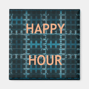 Happy Hour Fridge Magnets Magneet