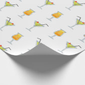 Happy Hour grillige Martini's en cocktails Patter Cadeaupapier (Hoek)