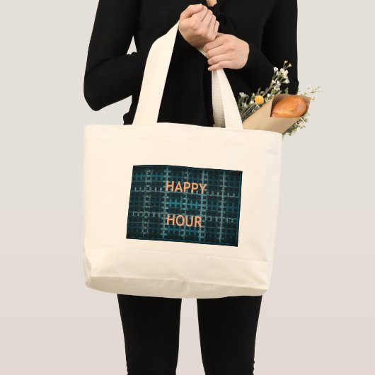 Happy Hour Grote Tote Bag (Voorkant (product))