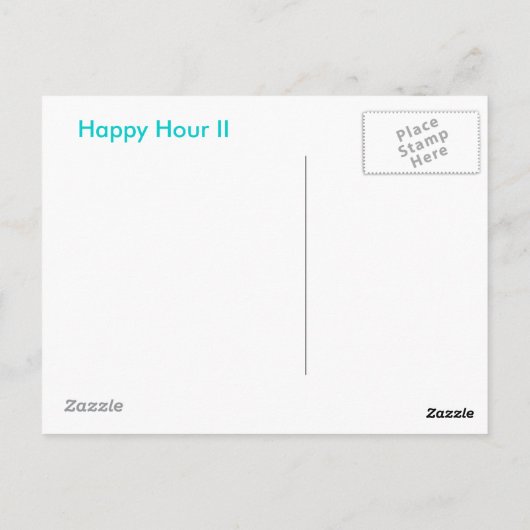 Happy Hour II Briefkaart (Achterkant)