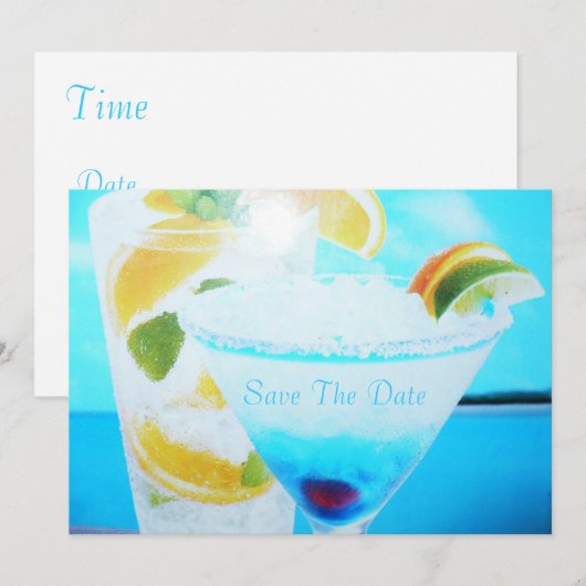 Happy Hour II Save The Date (Voorkant / Achterkant)