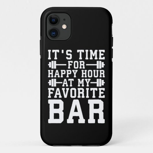 Happy Hour in mijn favoriete bar - Gym Inspirerend Case-Mate iPhone Case (Achterkant)