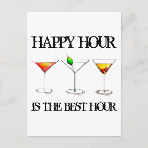 Happy Hour is de Best Hour Mixed Drink Cocktails Briefkaart