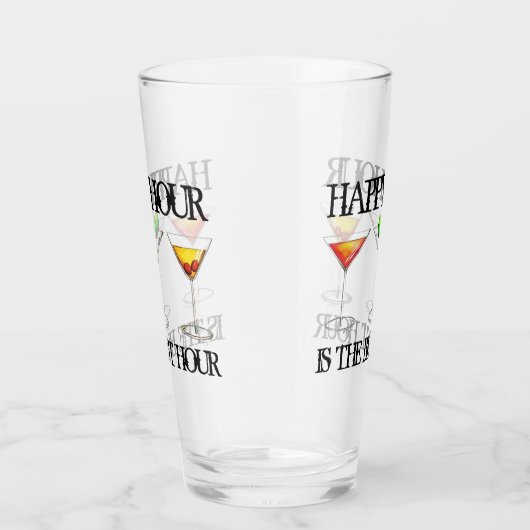 Happy Hour is de Best Hour Mixed Drink Cocktails Glas (Rechts)