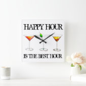 Happy Hour is de Best Hour Mixed Drink Cocktails Vierkante Klok (Huis)
