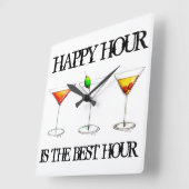Happy Hour is de Best Hour Mixed Drink Cocktails Vierkante Klok (Hoek)
