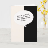 Happy Hour Joke krijgt oude Grappige Verjaardag Ka Kaart (Gele Bloem)