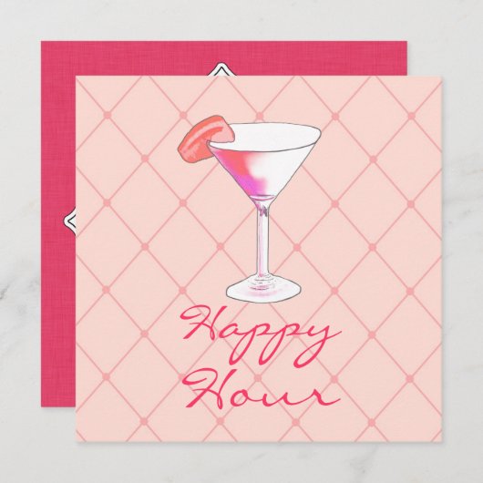 Happy Hour Kaart (Voorkant / Achterkant)