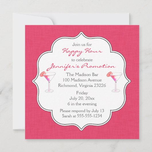Happy Hour Kaart (Achterkant)
