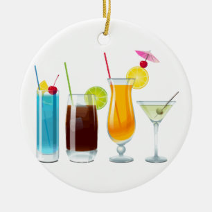 Happy Hour Keramisch Ornament