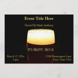 Happy Hour Lager Uitnodiging