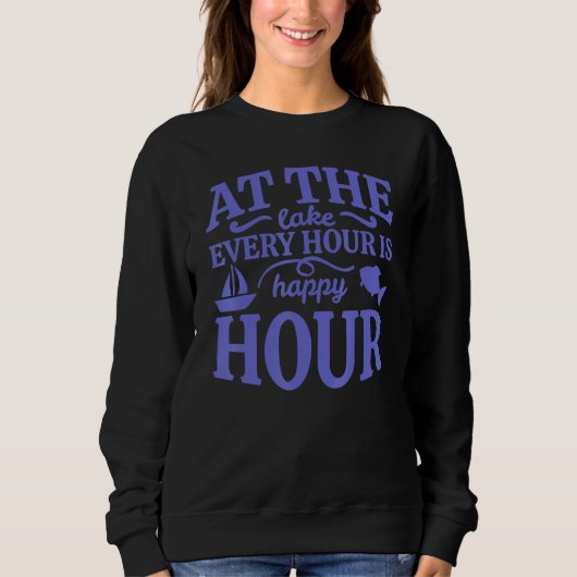 Happy Hour Lake Life Zomer Trui (Voorkant)
