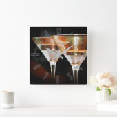 Happy Hour Martini Vierkante Klok (Huis)