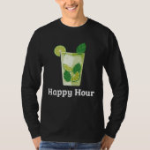 Happy Hour Mojito  Cocktail Drinking Cinco de Mayo T-shirt (Voorkant)