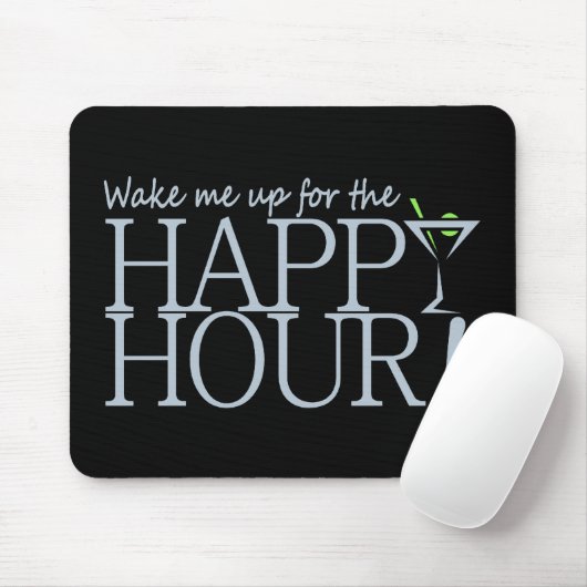 Happy Hour mousepad, aanpassen Muismat (Met muis)