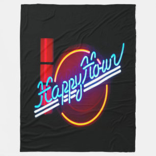 Happy Hour Neon Sign Fleece Deken