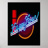 Happy Hour Neon Sign-Poster Poster (Voorkant)