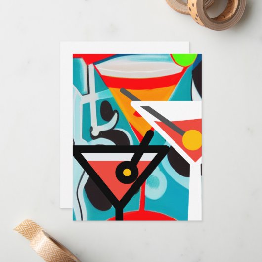 Happy Hour Notitiekaartje (Voorkant / Achterkant in situ)