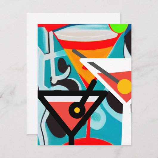 Happy Hour Notitiekaartje (Voorkant / Achterkant)