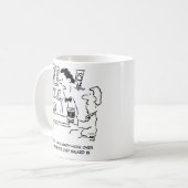 Happy Hour over nu vrouw is aangekomen Koffiemok (Voorkant links)