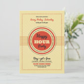 Happy Hour Party Flyer Kaart (Staand voorkant)