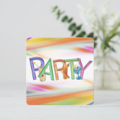 Happy Hour Party Tijd Kaart (Staand voorkant)