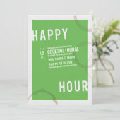 Happy Hour Party-uitnodiging Kaart (Staand voorkant)