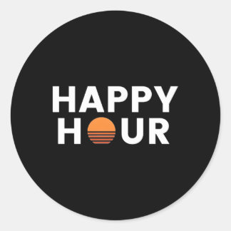 Happy Hour Ronde Sticker