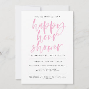Happy Hour Shower - LT Pink Kaart
