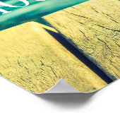 Happy Hour slogan Retro cocktail sunset poolbar Poster (Hoek)