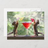 Happy Hour Squirrels Briefkaart (Voorkant / Achterkant)