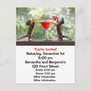 Happy Hour Squirrels Kaart