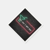 Happy Hour-stopneon-teken Servet (Hoek)