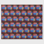 Happy Hour teken op baksteen Cadeaupapier (Vlak)