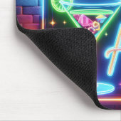 Happy Hour teken op regenboog baksteen Muismat (Hoek)