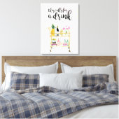 Happy Hour thuis II Canvas Afdruk (Insitu (Slaapkamer))