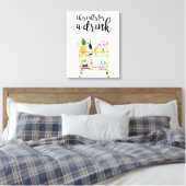 Happy Hour thuis II Canvas Afdruk (Insitu (Slaapkamer))
