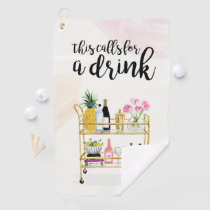 Happy Hour thuis II Golfhanddoek