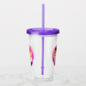 Happy Hour Tumble w Straw Acryl Drinkbeker (Rechts)