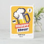 Happy Hour Uitnodiging (Staand voorkant)