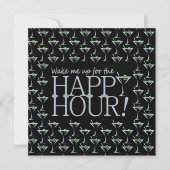 Happy Hour-uitnodiging, pas aan Kaart (Voorkant)