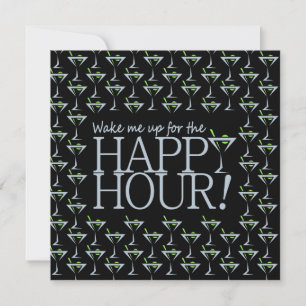 Happy Hour-uitnodiging, pas aan Kaart