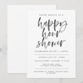 HAPPY HOUR VRIJGEZELLENFEEST KAART (Voorkant / Achterkant)