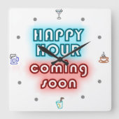 Happy Hour - wandklok (Voorkant)