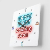 Happy Hour - wandklok (Hoek)