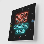 Happy Hour - wandklok (Hoek)