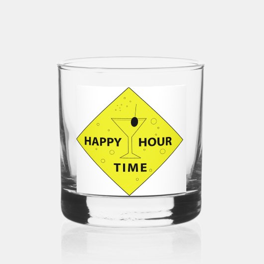 happy hour whisky glas (Voorkant)