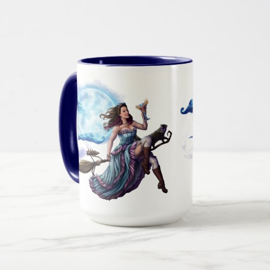 Happy Hour Witch (uitsnede) Mok (Voorkant links)